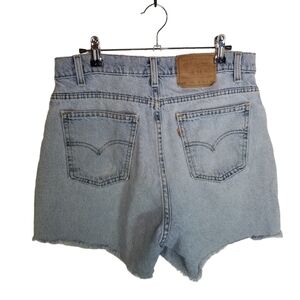 Vtg Levis 560 orange tab cut off jean shorts usa